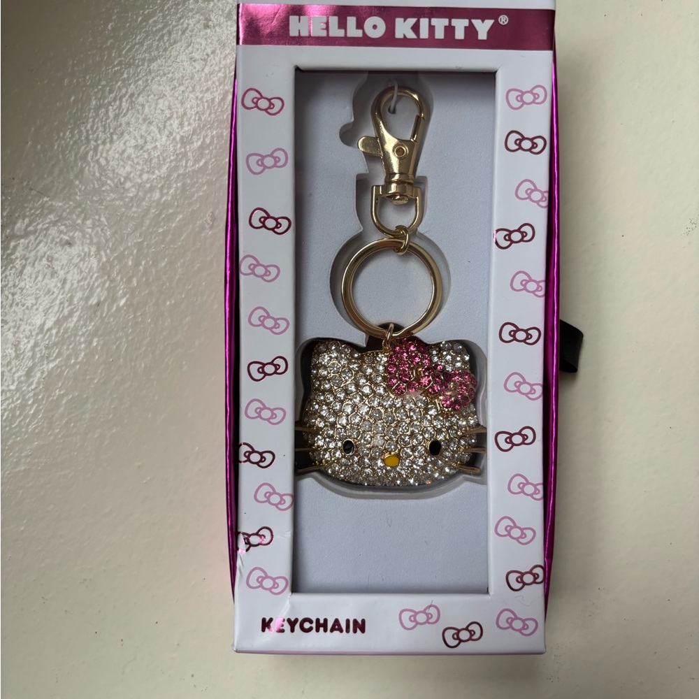 Hello Kitty Glitter Keychain